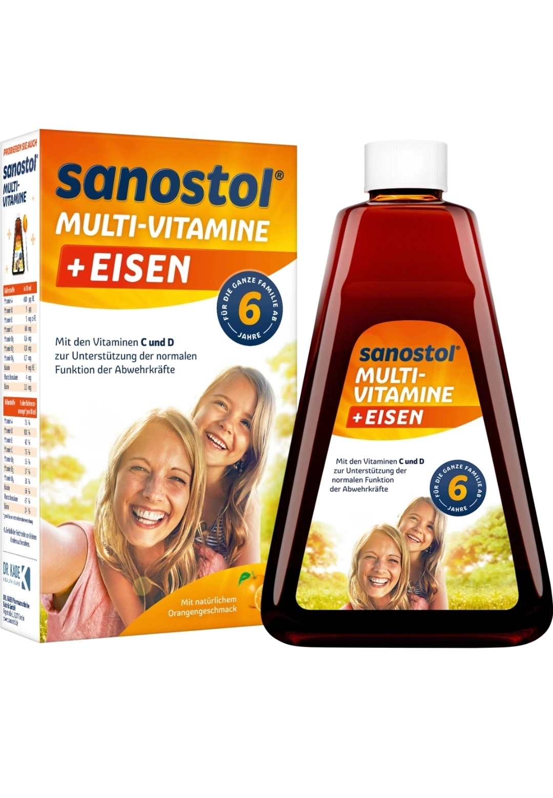شربت مولتی ویتامین و آهن سانستول 6 اصل آلمان 460 میلی